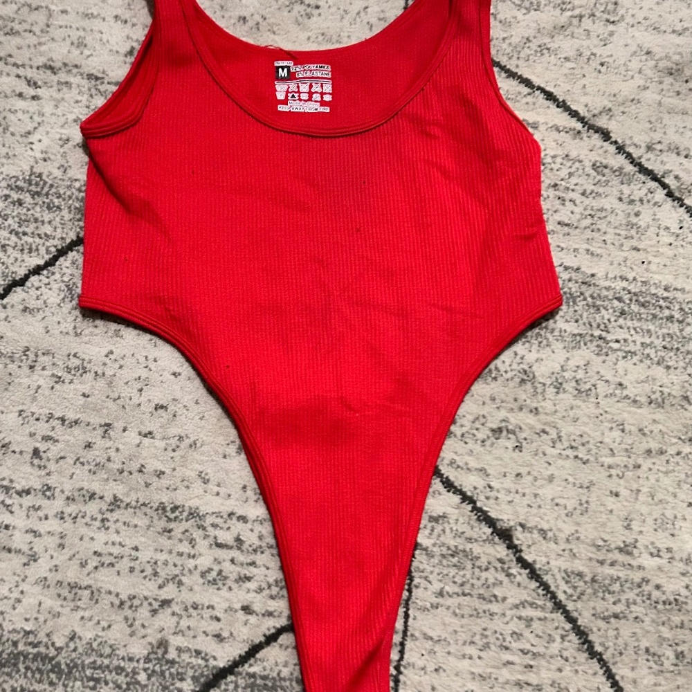 Pretty little thing red body suit